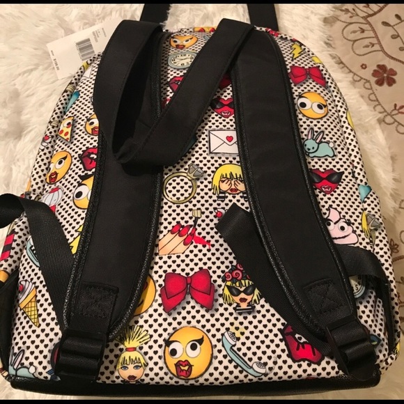 Betsey Johnson Bags Betsey Johnson 2in Backpack Emoji Poshmark